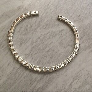 Sterling Silver White Stone Bracelet